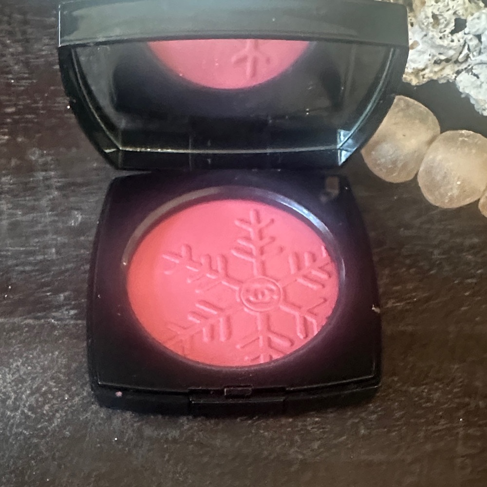 CHANEL Blush with Snowflake Design in Vibrant Pink